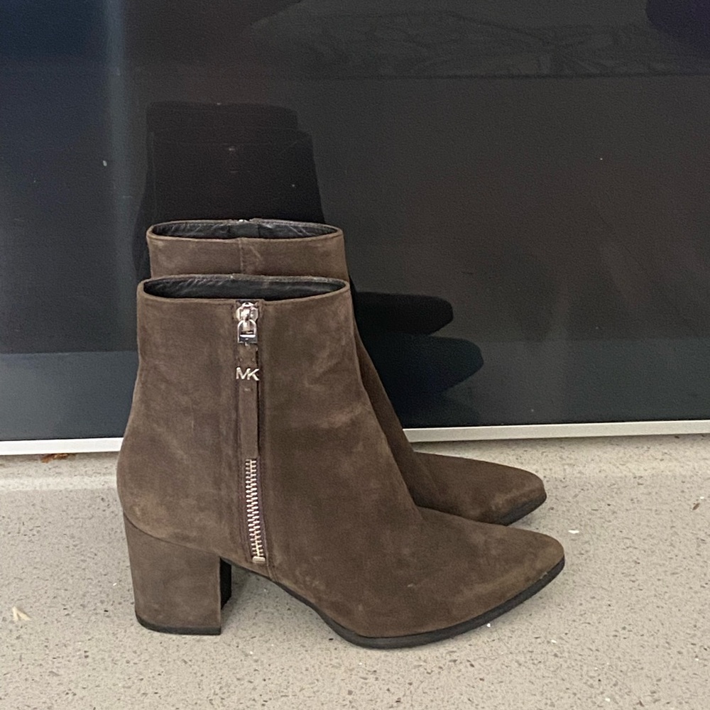 Michael Kors Dark Grey Ankle Booties